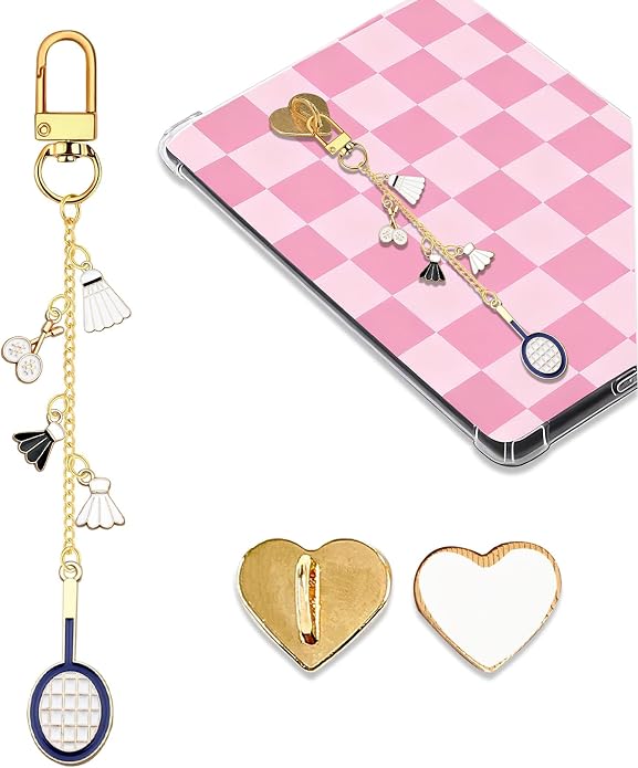Charm Chains for Kindle,Cute E-reader Phone Charm Bracelets Accessories Compatible for Kindle E-Reader Phone iPad AirPod,Gifts for Reader Booklovers