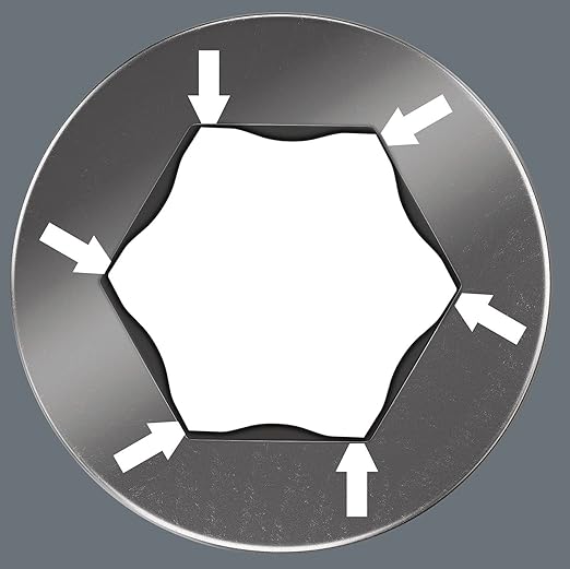 Wera 05073391001 950/9 Hex-Plus 1 SB L-key set, metric, chrome-plated, 9 pieces
