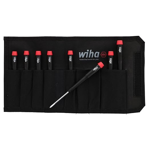 Wiha 66992 22pc Ball End Hex L-Key Set With MagicRing 26199 8pc Slotted & Phillips Screwdriver Set