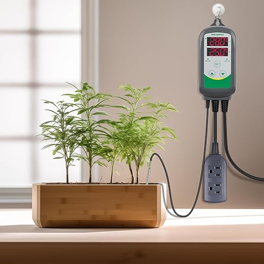 Inkbird WiFi ITC-308 Digital Temperature Controller Thermostat Remote Monitoring Controlling Home Brewing Fermentation Breeding Incubation Greenhouse