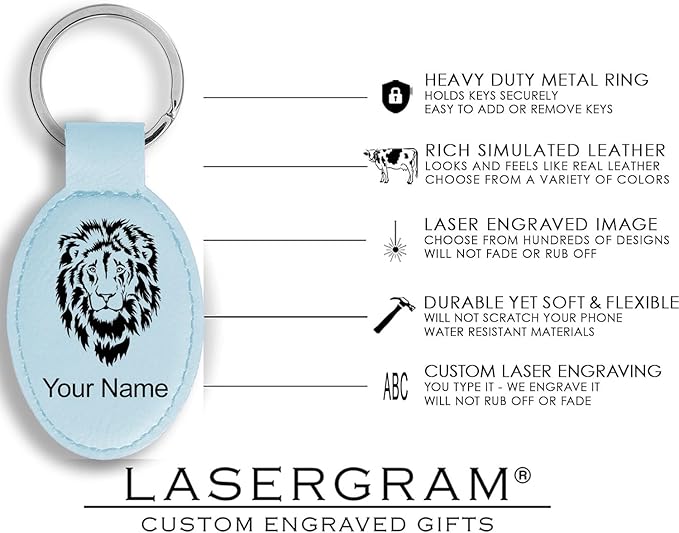 LaserGram Oval Keychain, Water Polo, Personalized Engraving Included