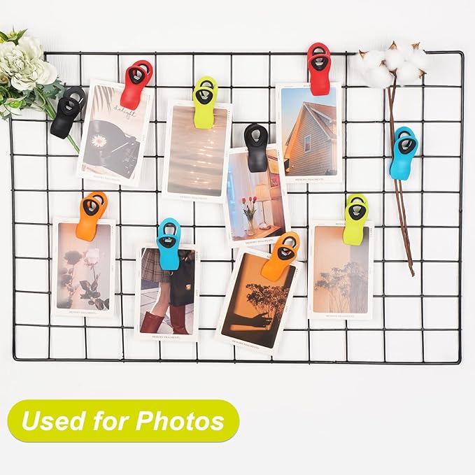 JETMORE 16 Pack Chip Clips Bag Clips, Multicolor Magnetic Chip Clip