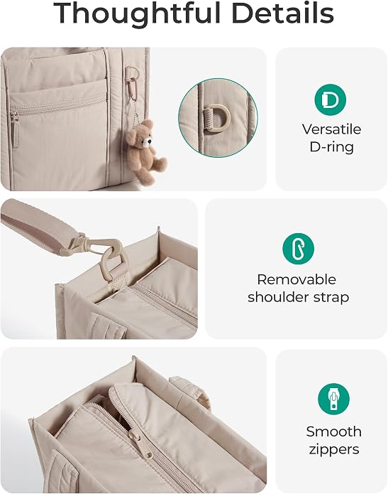 BAGSMART Boxy Tote Bag for Women, Crossbody Work Bag with Zipper | 3 Sizes Small Mini Tote Bag, Inner Tumbler Pocket Crush Bow Should Bag for Travel Work College