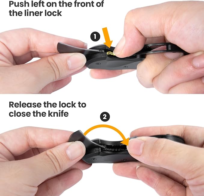 FUNBRO 2 Pack Small Pocket Knife Gifts for Men & Women | Folding Box Cutter, Birthday & Christmas Stocking Stuffers Gifts for Wife Husband Dad Mom (Black & Red)