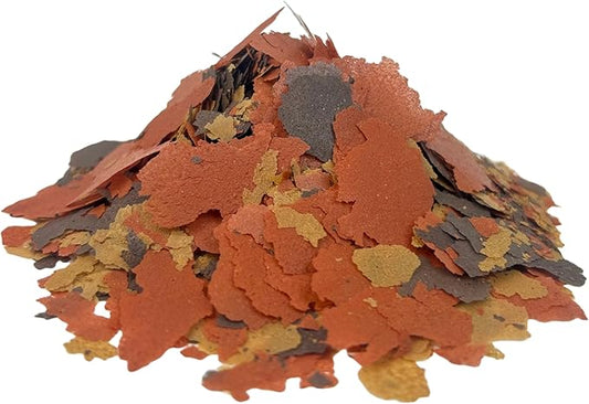 Aquatic Foods Inc. Flakes - 45% California Blackworm & Goldfish Flake Mix for Aquarium Goldfish, Koi Fish & Pond Goldfish, All Pond Fish - Premium AF Flakes - 2-lbs