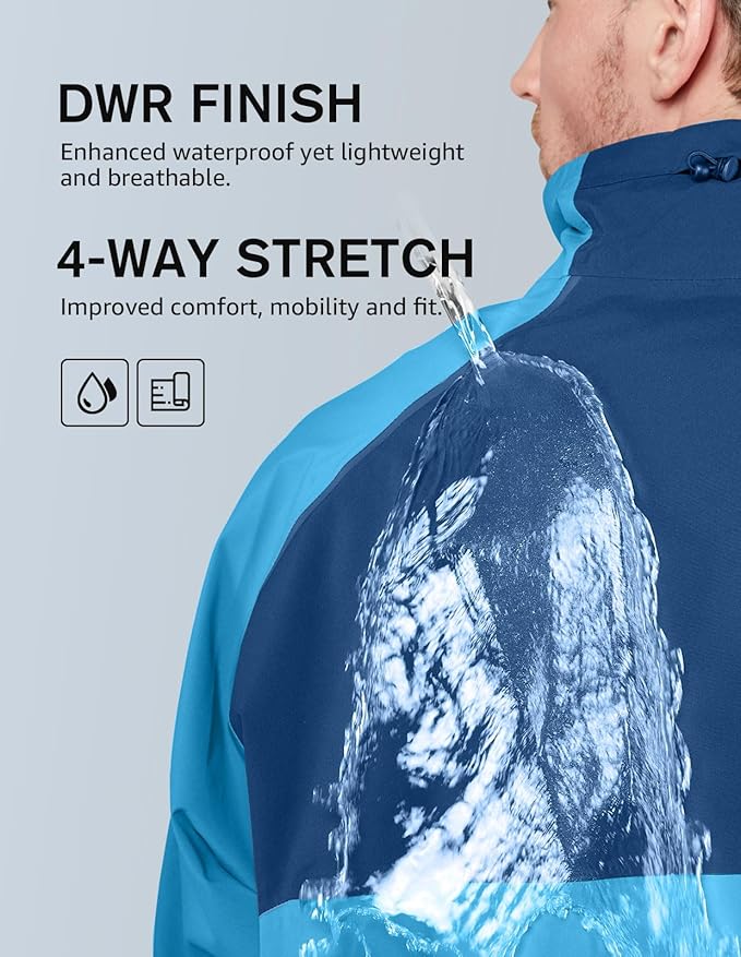 fit space Waterproof Golf Rain Suits for Men Performance Rain Jackets and Pants for All Sports