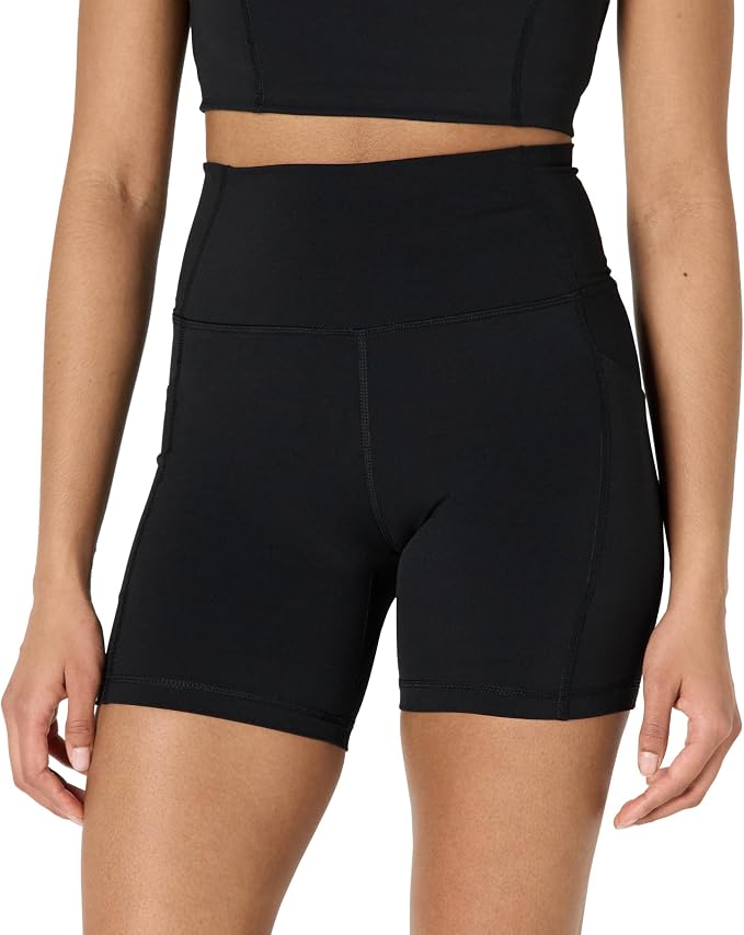 Amazon Essentials Women's Active FormFlex Buttery Soft High Waist Biker Shorts