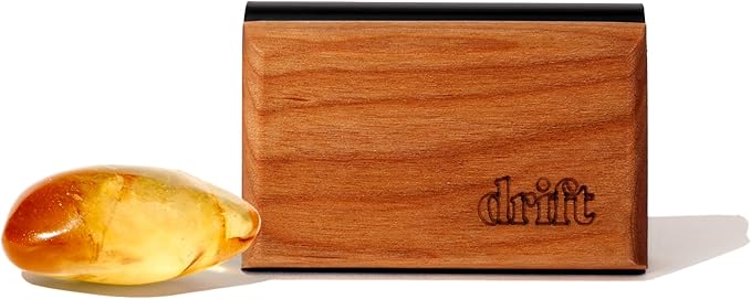 Drift Car Air Freshener - The Original Wood Air Freshener - Car Odor Eliminator - Long Lasting Scent - Auto Accessories - Metal Clip - Essential Oils - Clean Ingredients - Amber Scent Starter Kit