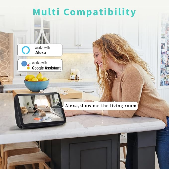 Indoor Camera, 3K HD Indoor Security Camera, 360�� Pan/Tilt Pet Camera, 2-Way Audio, Siren, Night Vision, Baby/Pet Monitor with Phone App 2.4G and 5G WiFi, Compatible Alexa and Google Assistant