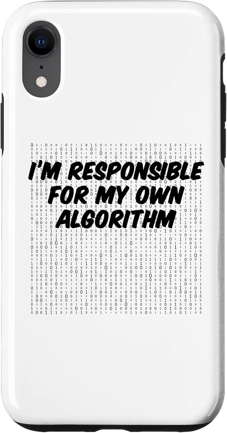 iPhone XR Binary Code Computer Algorithm AI Artificial Intelligence Case