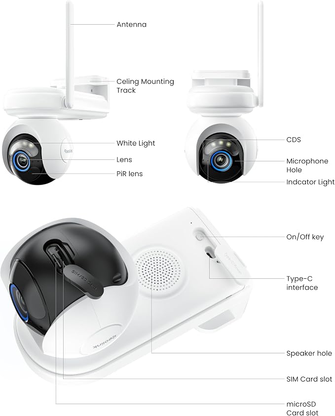 REOLINK Security Cameras Wireless Outdoor, Solar Camera for Home Security | 24/7 Continuous Recording, 2K ColorX Night Vision, 6 Months Battery Life, Smart AI Detection & Auto Tracking, 12W Solar Panel