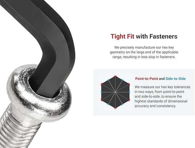 TEKTON Short Arm Ball End Hex L-Key Set with Holders, 23-Piece (0.050-3/8 in., 1.3-10 mm) | KLX91313