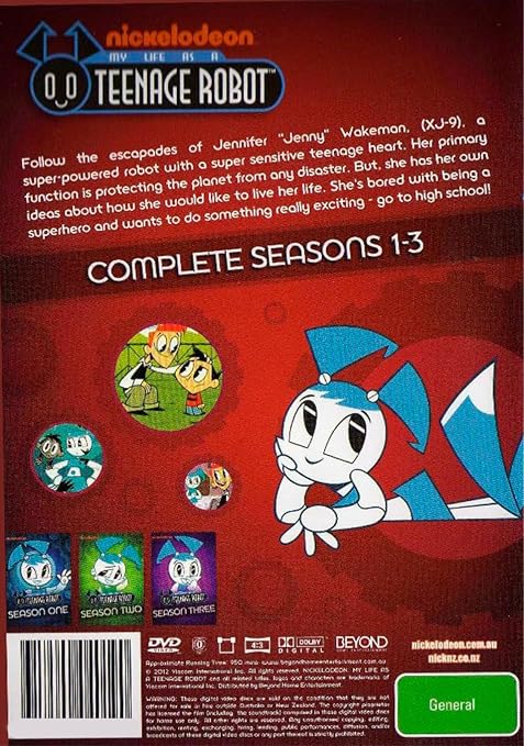 My Life as a Teenage Robot: The Complete Series (Seasons 1-3 / Bonus Features / 9-Disc Set) [DVD] [Region Free]