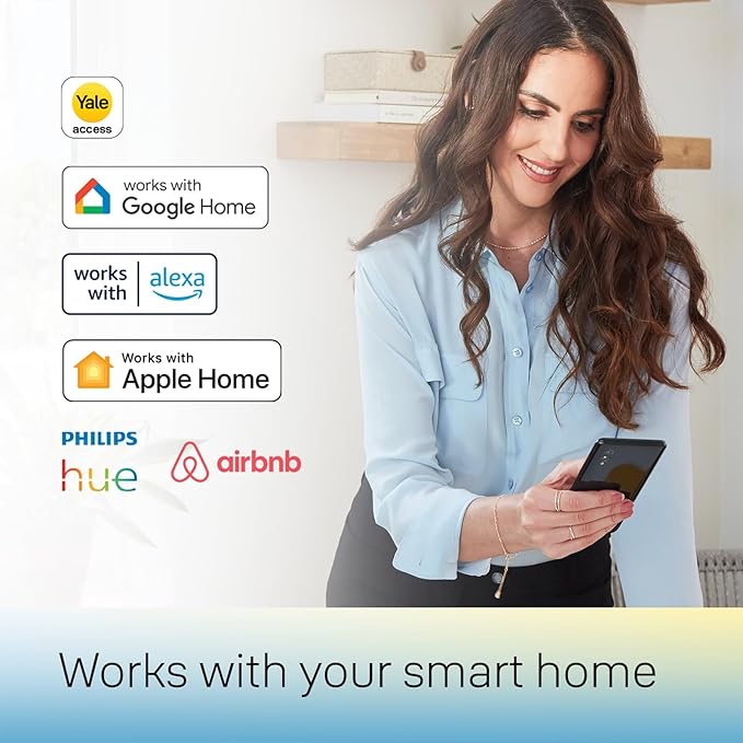 Yale Assure Lock 2 Touch Deadbolt, Lifetime Brass Key-Free Smart Lock with Wi-Fi Connected Keypad and Fingerprint Scanner for Code Entry and Remote Access, YRD430-F-WF1-P05