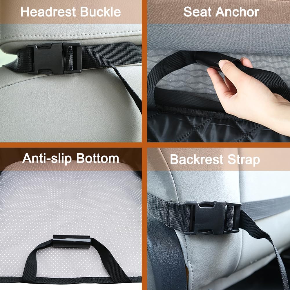 Paw Jamboree Car Front Seat Covers for Dogs Scratch-Proof Pet Car Seat Cover Non-Slip Large Car Seat Protector for Dogs Bucket Seat Cover