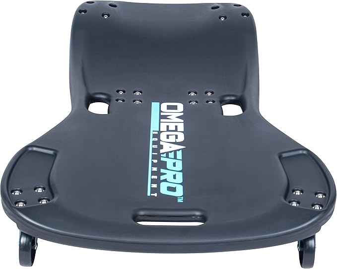 Omega Pro Mechanic Plastic Creeper - 42 inches 350 lbs Capacity, Durable and Comfortable Automotive Work Creeper