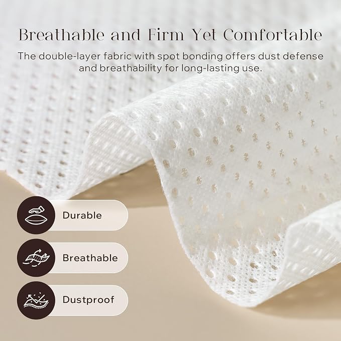 Phantoscope Pillow Inserts, Hypoallergenic 100% Virgin Fiber Square Form Microfiber Throw Pillow Inserts, Couch Bed Pillows, 12x20 Inch (Pack of 4) | 100% Virgin Fiber Hypoallergenic Lumbar Pillow Soft Throw Pillow Inserts, Lightweight Throw Pillows fo...