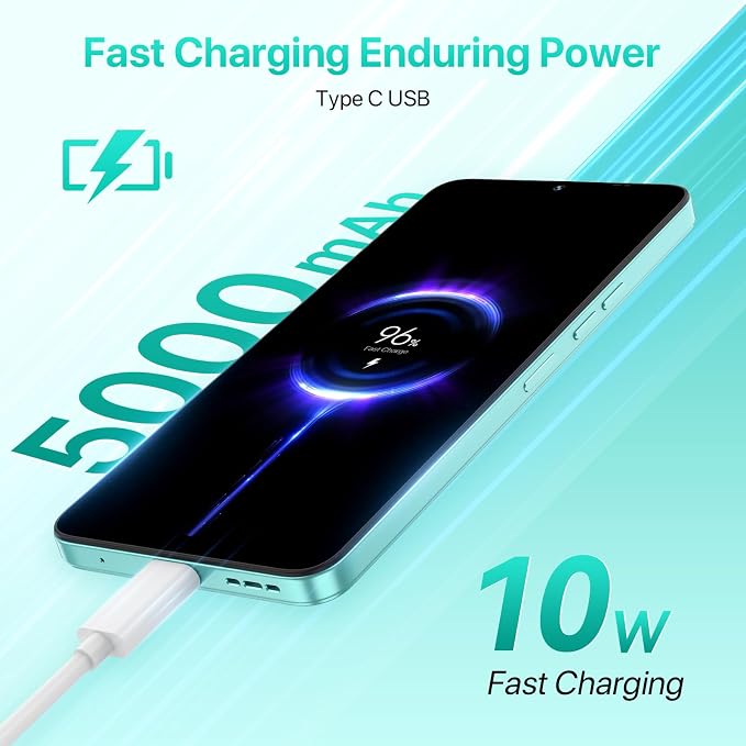 UMIDIGI A15C (8+8GB RAM+128GB ROM) Android 13 NFC Unlocked Cell Phone���48MP Ultra-Clear AI Camera Mobile Phone,5000mAh Battery Smartphone,6.7" HD Full View Display Dual Unlock Phone-Space