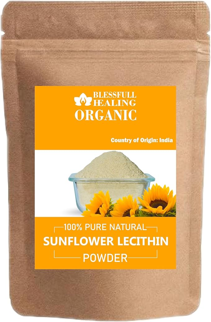 Organic Sunflower Lecithin Powder 100% Pure Natural 300 Gram / 10.58 oz