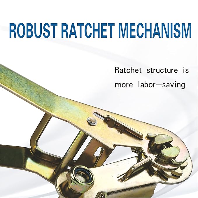 Ratchet Tie Downs Straps with Double J Hook 2 inch 13 Ft 10,000 lbs Break Strength Heavy-Duty Cargo Straps for Moving Appliances Lawn Equipment and Motorcycles Cargo Car Truck ATV 4 Pack, Yellow