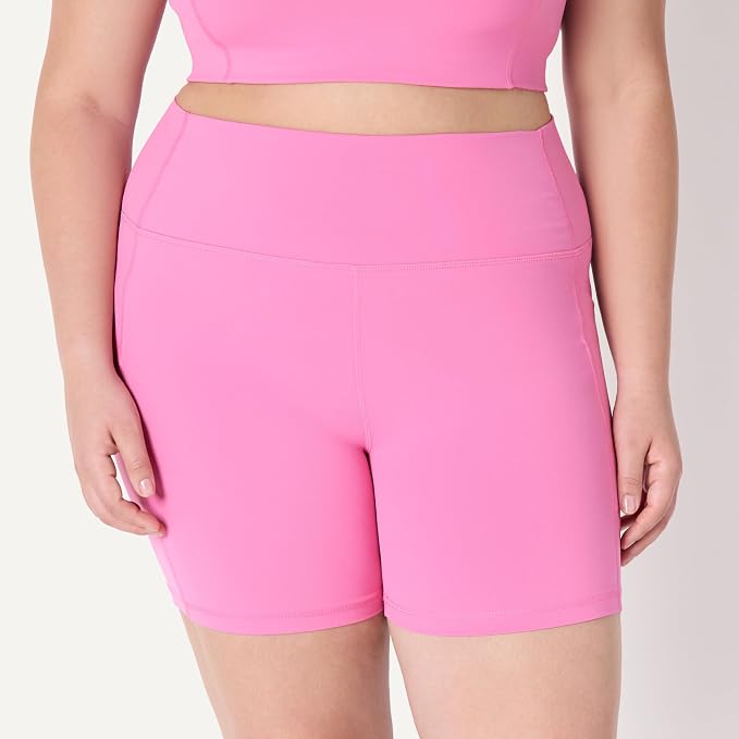 Amazon Essentials Women's Active FormFlex Buttery Soft High Waist Biker Shorts