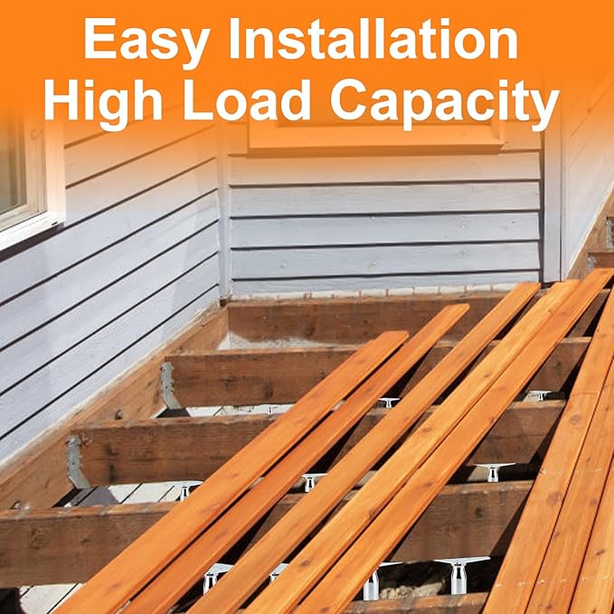8 Pack Adjustable Support Jack for The Floor,Deck Foundation,Post Floor Joist Jacks,RV Step Stabilizer,Mini Screw Jack- Post 3.5" to 6"