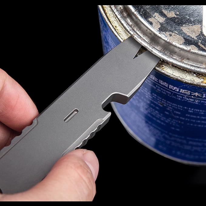 EDC Pry Bar Multi Tool Titanium Crowbar Multifunctional Portable EDC Tool Bottle Opener 3.78"