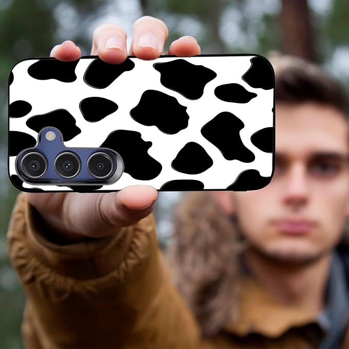 Designed for Galaxy A16 5G Phone Case,Slim Silicone Shockproof Protective Case for Galaxy A16 5G 6.7 inch,Cow Print