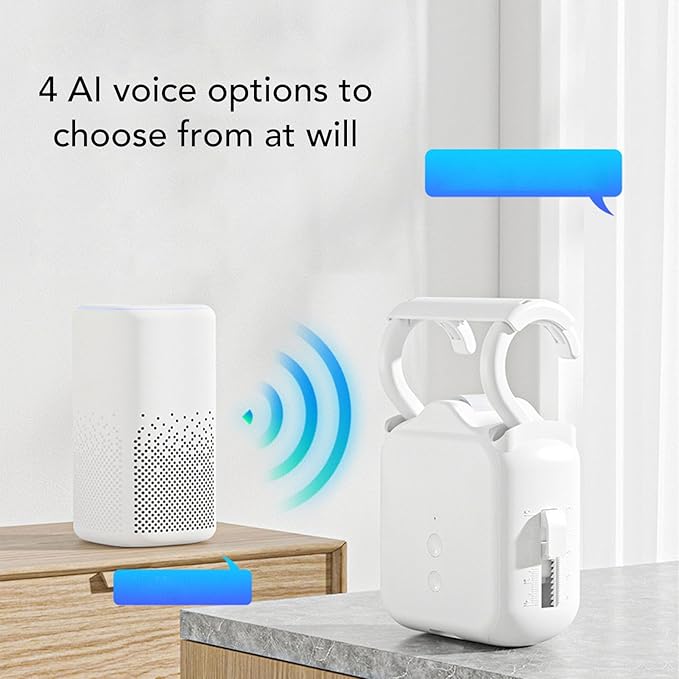 Zopsc Smart Curtain Motor, Solar Powered APP Controlled Automatic Curtain Opener with Voice Control and Timer, for Roman Rod U Shape I Beam Tracks