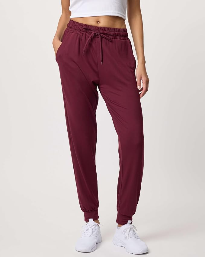 3 Pack Women's Lounge Joggers Sweatpant Active Athletic Yoga Workout Pocket | Available in Plus Size, Ladies Casual, Drawstring Gym Pants, Sleep Bottoms, Hiking, Running, Fitness, Exercise, Pajama, Soft