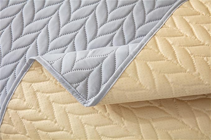 GIBZ Waterproof Dog Bed Cover Anti Slip Pet Furniture Protector Washable Blanket Large Soft Quilted Mat, Dark Grey, 170x210cm