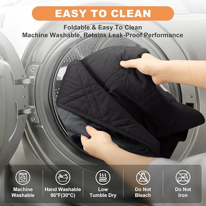 100% Waterproof Dog Couch Protector, Triple-Layer Waterproof Dog Bed Cover Pet Blanket Reversible 2-Tone Sofa Shield, Non-Slip Furniture Guard for Pets(35×71 Inch, Black+Blackish Gray)