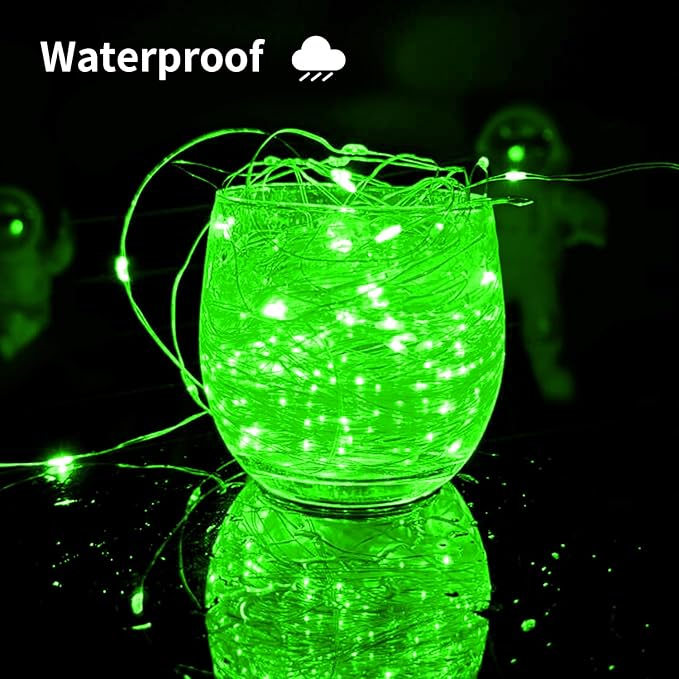 Solar String Lights Outdoor, 66 Feet 200 LEDs 8 Modes Solar Fairy Lights for Outside, Waterproof Outdoor Light for Patio Yard Christmas Tree Halloween Wedding Party Decorations, Green