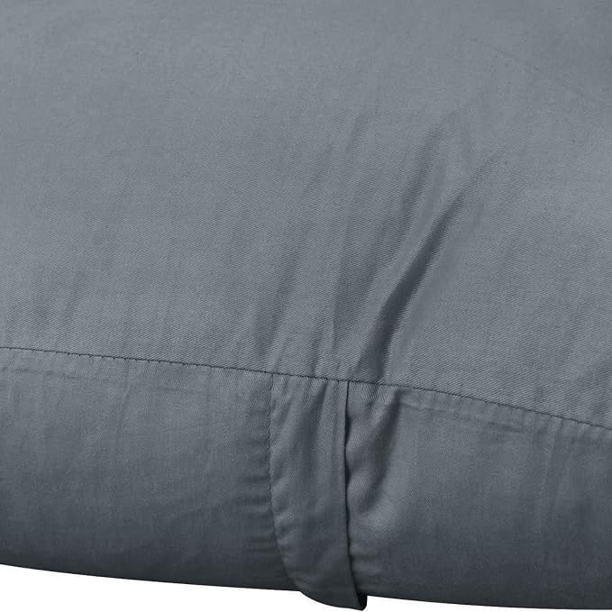 4-Pack 100% Cotton Comfortable Solid Decorative Throw Pillow Case Square Cushion Cover Pillowcase Sublimation Blank Pillow Covers(Cover Only,No Insert) (26x26 inch/ 66x66cm, Dark Grey)