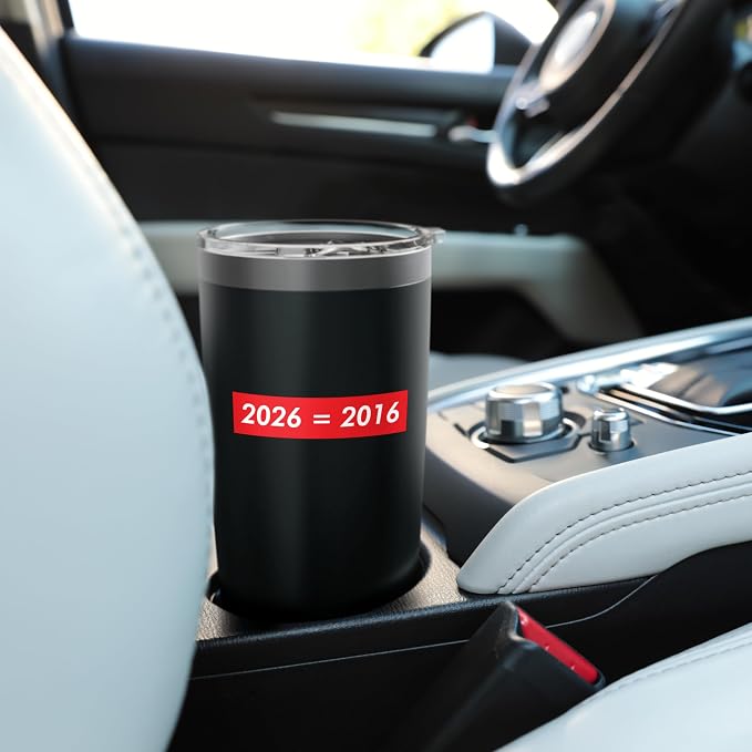 2026 Equals 2016 Funny Gen Z Nostalgia Teen Escapism Tween Stainless Steel Insulated Tumbler