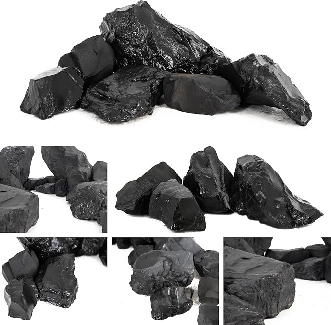 Unocho Aquarium Rock Stone Fish Tank Rocks 5lb Natural Rocks for Aquariums Aquascaping Landscaping Model Tank Decoration Vivariums Paludarium Miniature and Fairy Garden(3"-6"-4pcs)