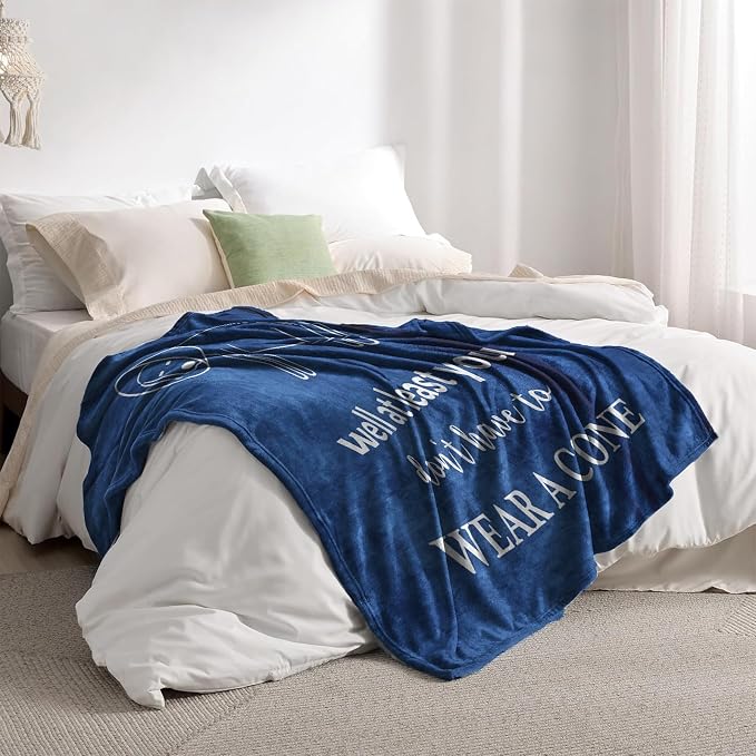 Get Well Gifts for Men Throw Blanket 60" x 80", Get Well Gifts for Men After Surgery, Feel Better/After Surgery/Surgery Recovery/Thinking of You/Get Well Soon Gift