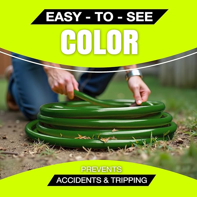 75ft Outdoor/Indoor Extension Cord 12/3 Gauge Extra Heavy Duty 3 Prong SJTW, Waterproof, Flexible Cold-Resistant Long Power Cord,15A 125V 1875W, Green by LifeSupplyUSA