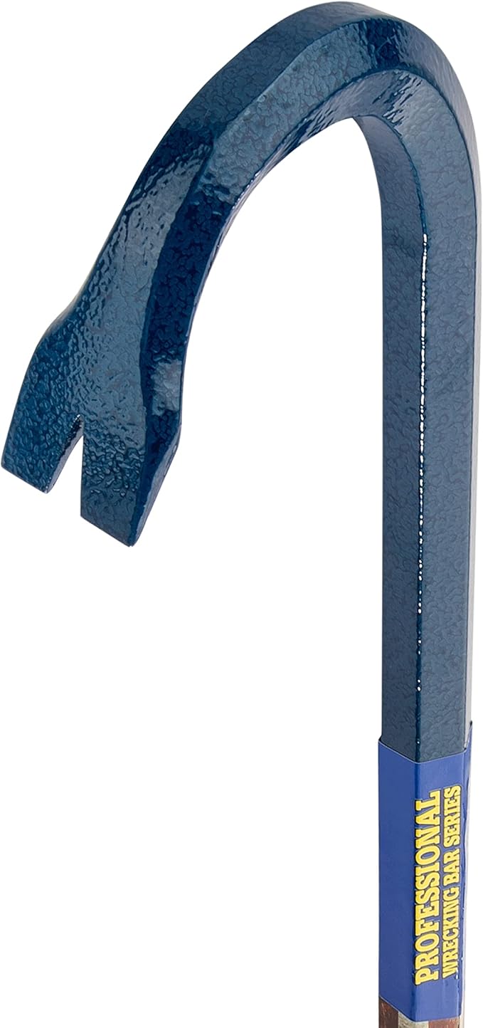 ESTWING Gooseneck Wrecking Bar - 3/4" x 36" USA Made Pry Bar with Angled Chisel End & Forged Steel Construction - EWB-36