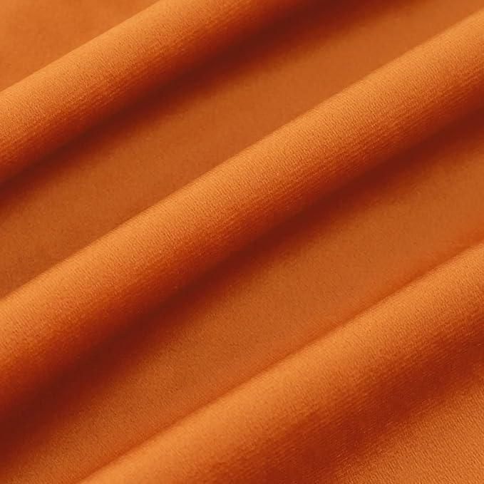 Velvet Orange Throw Pillow Covers 20”x20”Pack of 2 Soft Decorative | Square Cushion Covers for Couch Sofa Bed Livingroom Car Home Decor,50x50Cm