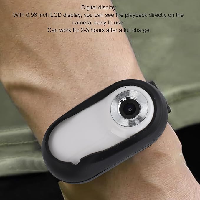 Sorandy Pet Sport Camera, 1080P Dog Tracker Collar, Upgrade 360° Rotating Cat Camera Collar with 6 Layer Optical Glass Lens, 170° Wide Angle Video Image, 2‑3 Hours Working Time