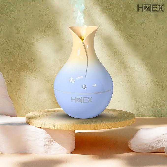 Spiral Essential Oil Diffuser with 7 Color Changing Lights and 5V USB Cable for Home Office, 130ml Mist Humidifier Silent Aroma Diffusers, Variant Colors (Orchid)