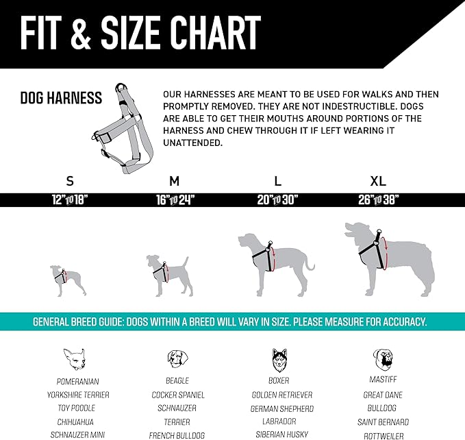 Wolfgang Heavy Duty Adjustable Dog Harness, Pull-Tested for Walking & Training, WildWolf Print, Small