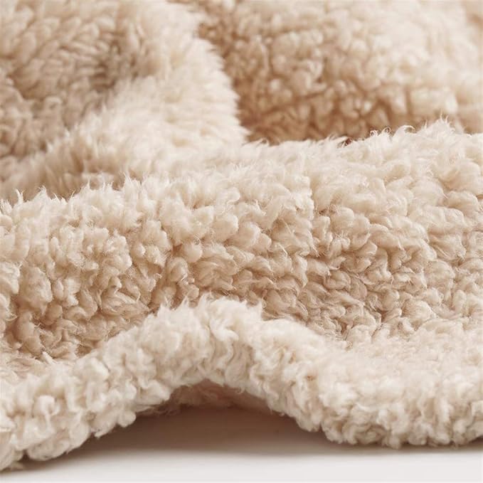 Pet Blankets for Couch Sofa Bed Dog Blankets Reversible Cat Blanket Soft Furniture Protector Cover for Small Medium Large Dogs Cats, Beige, 41 x 30 inches