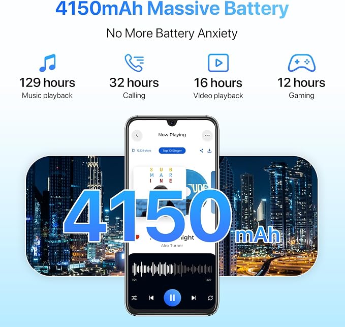 UMIDIGI A9 Pro Cell Phone, Helio P60, 8GB+128GB Expandable 256GB, 6.3 Inch FHD Touch Screen, Double-Sided 2.5D Curved Glass, 48MP Quad Camera, 4150mAh, Dual SIM 4G Volte | Expandable 256GB