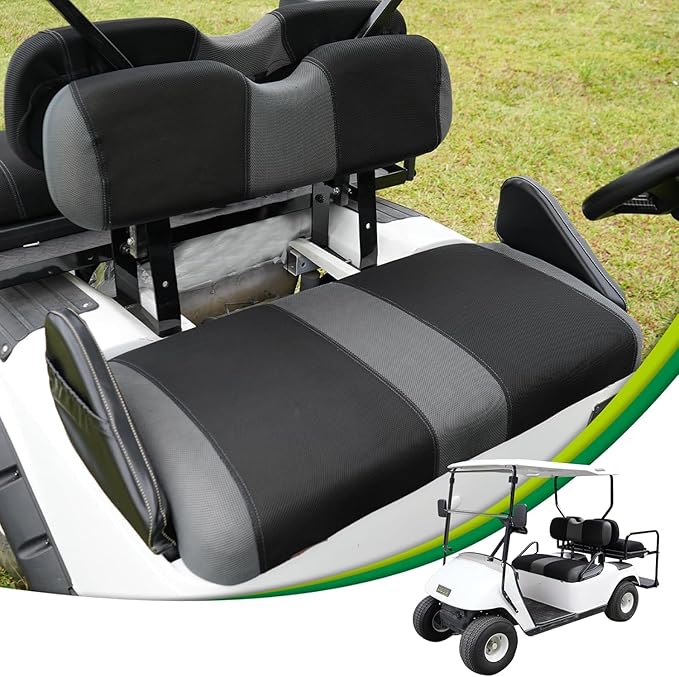 Universal EZGO TXT Golf Cart Seat Covers Dress UP Older Durable Breathable Material Golf Cart Front Seat Cover Fit Like a Glove, Easy to Install, Machine Washable
