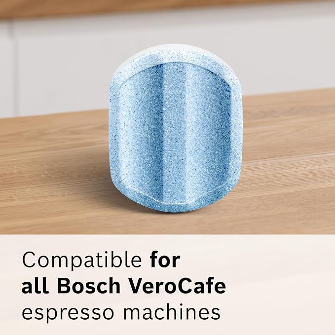 Bosch Descaling Tablets for VeroCafe Coffee and Espresso Machines | Remove Limescale, Corrosion Buildup - Maintenance Accessory for VeroCafe, 3 Tabs - TCZ8002US