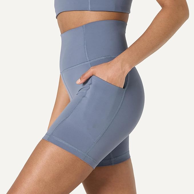 Amazon Essentials Women's Active FormFlex Buttery Soft High Waist Biker Shorts