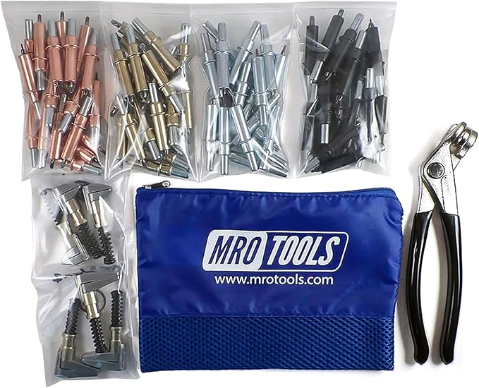 K-SERIES DELUXE CLECO SHEET METAL FASTENER KIT w/Mesh Carry Bag (K2MSTR)
