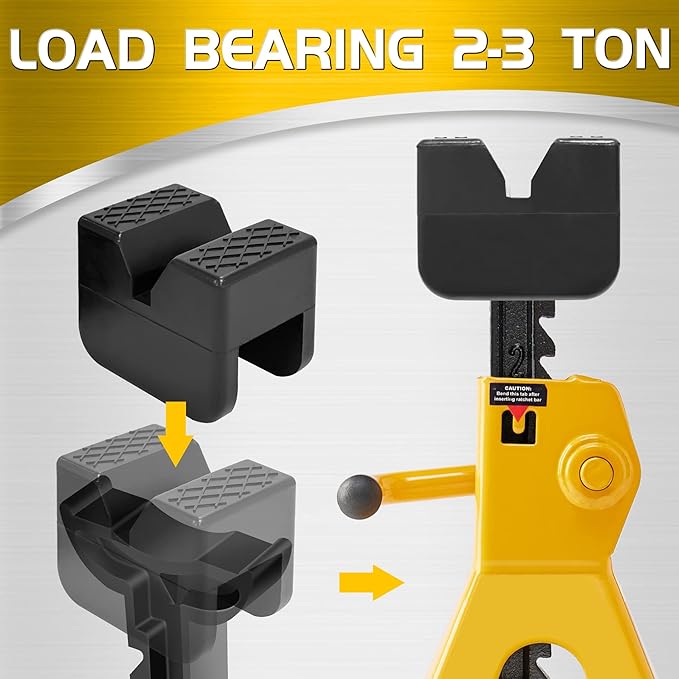 TONDA Jack Stand Pads 2 Pack and Floor Jack Rubber Pad 2 Pack